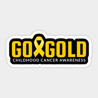 Go Gold - Childhood cancer awareness Sticker